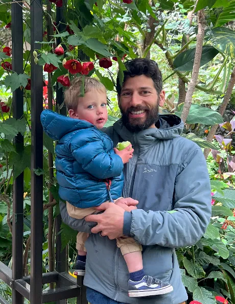 Mark of Omark Tile Co with his son